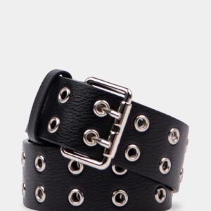 Womens Xoxo Eyelet Leather Belt