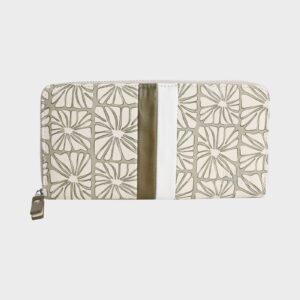 Womens Zip Around Bi-Fold Wallet